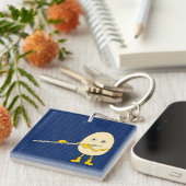 Flute Spelling Egghead Sleutelhanger (Voorkant Rechts)