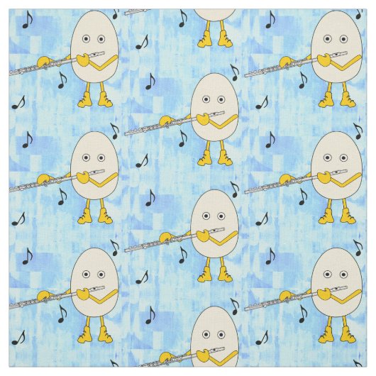 Flute Spelling Egghead Stof (Swatch)