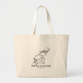 Flute Studio Lesson-Tas Grote Tote Bag (Voorkant)