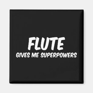 Flute Supermamamamamachten Funny Superheld Music Magneet