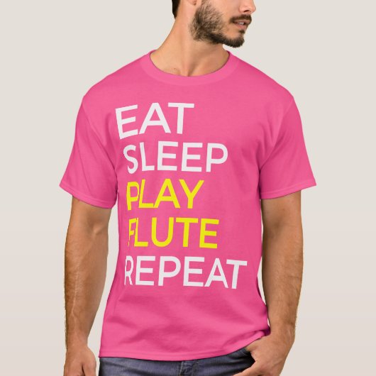 Flute T Shirt cadeau voor fluitspelers (Voorkant)