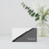 Flute Teacher Player Musician Instrument Studio Visitekaartje (Staand voorkant)