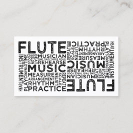 Flute Typography Visitekaartje
