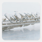 Flute Vierkante Sticker (Voorkant)