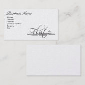 Flute Visitekaartje (Voorkant / Achterkant)