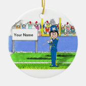 Flute - Vrouw Keramisch Ornament (Voorkant)