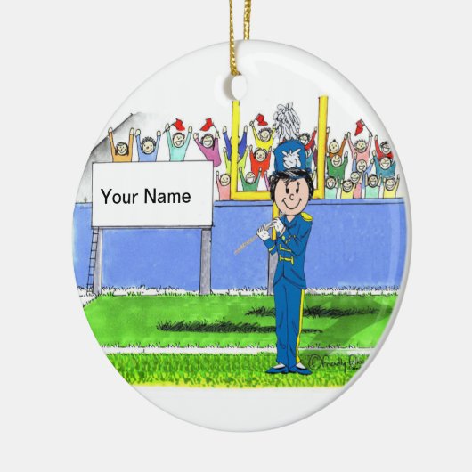 Flute - Vrouw Keramisch Ornament (Links)