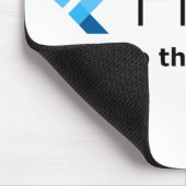 Fluter: Kom naar Dart Side White Mousepad Muismat (Hoek)