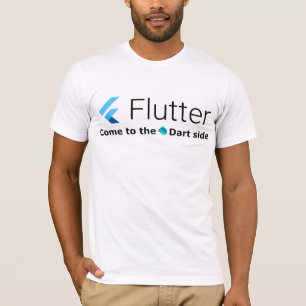 Fluter: Kom naar de Dart kant (lichte shirten) T-shirt