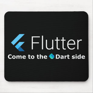 Fluter: "Kom naar de Dart Side" Mousepad Muismat