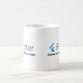 Fluter: Kom naar de Dart Side White Mok (Center)