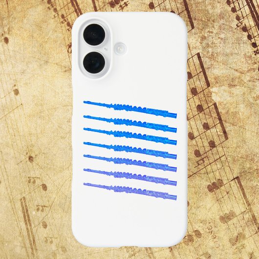 Flutes Blue Ombre Case-Mate iPhone Case