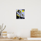 Flutist en aap poster (Keuken)