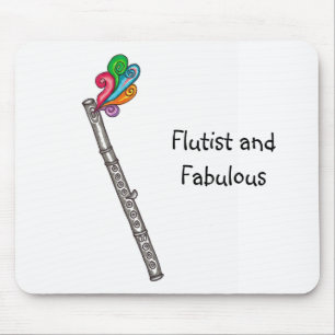 Flutist en Fabulous Mousepad Muismat