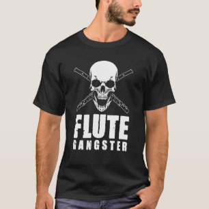 Flutist Flute Player Markeringen Band Flute Gangst T-shirt