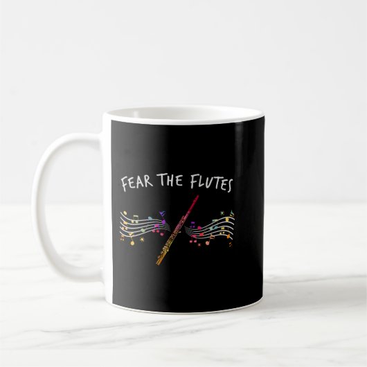 Flutist Gifts Marching Band Music Feit dat de Flut Koffiemok (Links)