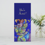 FLUTIST IN BLUE Party-programma Kaart (Staand voorkant)