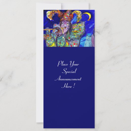 FLUTIST IN BLUE Party-programma Kaart (Achterkant)