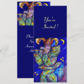 FLUTIST IN BLUE Party-programma Kaart (Voorkant / Achterkant)