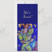 FLUTIST IN BLUE Party-programma Kaart (Voorkant)