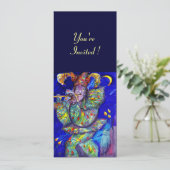 FLUTIST IN BLUE Party-programma Kaart (Staand voorkant)