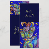 FLUTIST IN BLUE Party-programma Kaart (Voorkant / Achterkant)