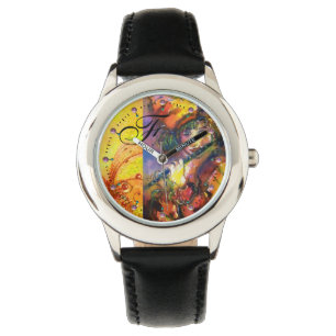 FLUTIST PORTRAIT/Venetiaans Masquerade Monogram Horloge