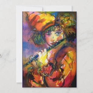 FLUTIST PORTRAIT/Venetiaanse Masquerade Aankondiging