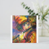 FLUTIST PORTRAIT/Venetiaanse Masquerade Aankondiging (Staand voorkant)