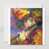 FLUTIST PORTRAIT/Venetiaanse Masquerade Aankondiging (Voorkant)