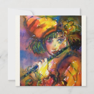 FLUTIST PORTRAIT/Venetiaanse Masquerade Aankondiging