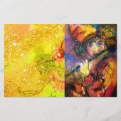 FLUTIST PORTRAIT/Venetiaanse Masquerade Briefpapier (Voorkant)