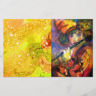 FLUTIST PORTRAIT/Venetiaanse Masquerade Briefpapier