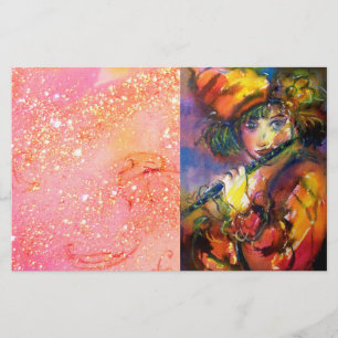 FLUTIST PORTRAIT/Venetiaanse Masquerade / Briefpapier