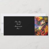 FLUTIST PORTRAIT/Venetiaanse Masquerade Kaart (Achterkant)