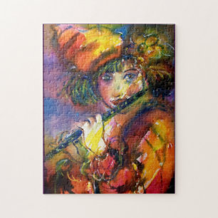 FLUTIST PORTRAIT/Venetiaanse Masquerade Legpuzzel