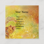 FLUTIST PORTRAIT/Venetiaanse Masquerade Vierkante Visitekaartje (Voorkant)