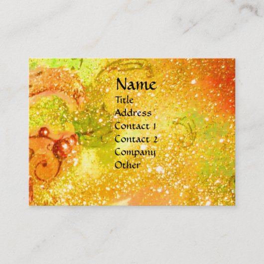 FLUTIST PORTRAIT/Venetiaanse Masquerade Visitekaartje (Voorkant)