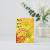 FLUTIST PORTRAIT/Venetiaanse Masquerade Visitekaartje (Staand voorkant)