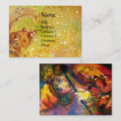 FLUTIST PORTRAIT/Venetiaanse Masquerade Visitekaartje (Voorkant / Achterkant)