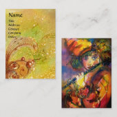 FLUTIST PORTRAIT/Venetiaanse Masquerade Visitekaartje (Voorkant / Achterkant)