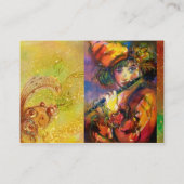 FLUTIST PORTRAIT/Venetiaanse Masquerade Visitekaartje (Achterkant)