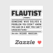 Flutist zelfstandig naamwoord definitie profession sticker (Vel)