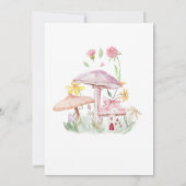 Flutter and Twirl Fairy First 1st Birthday Kaart (Achterkant)