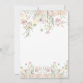 Flutter and Twirl Fairy First 1st Birthday Kaart (Achterkant)