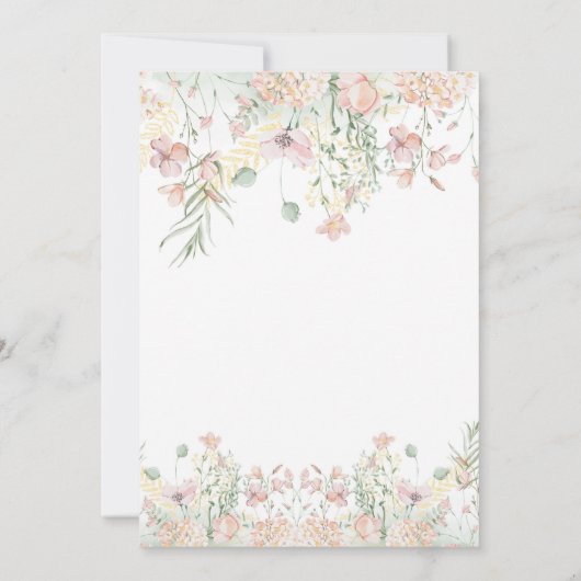 Flutter and Twirl Fairy First 1st Birthday Kaart (Achterkant)