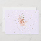 Flutter and Twirl Fairy princess Any Age BIrthday Kaart (Achterkant)
