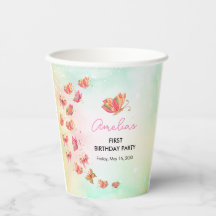 Flutter Bliss Vlinder Meisje 1e Verjaardag