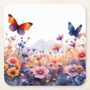 "Flutter & Bloom” Papieren Onderzetter