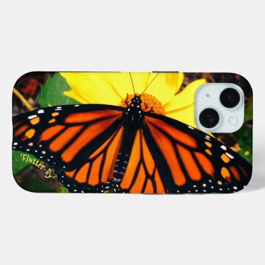 *'Flutter-By'-ontwerp Case-Mate iPhone Case (Achterkant (horizontaal))